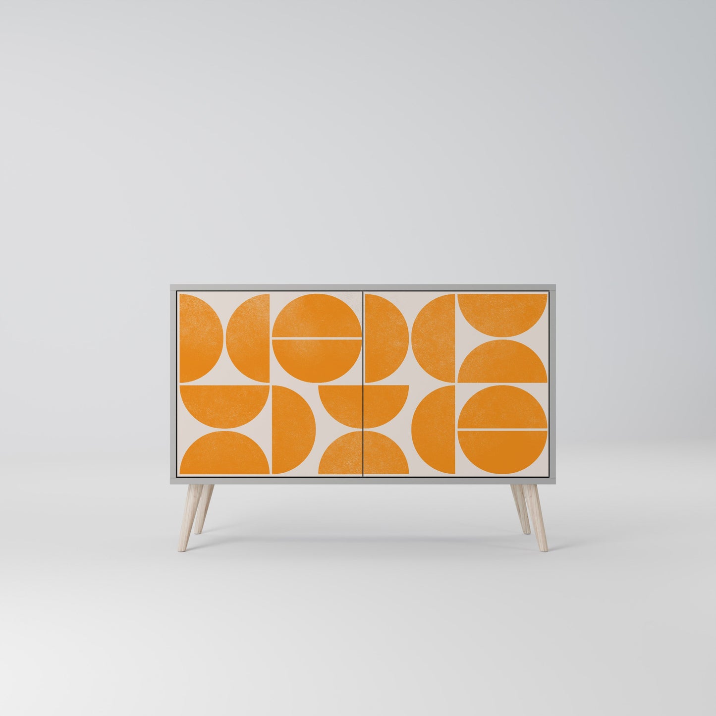 Credenza a 2 ante RECURRING DREAMS in finitura grigia