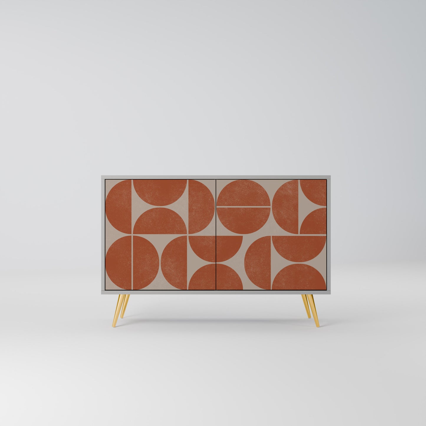 Credenza a 2 ante REPETITION COMPULSION in finitura grigia