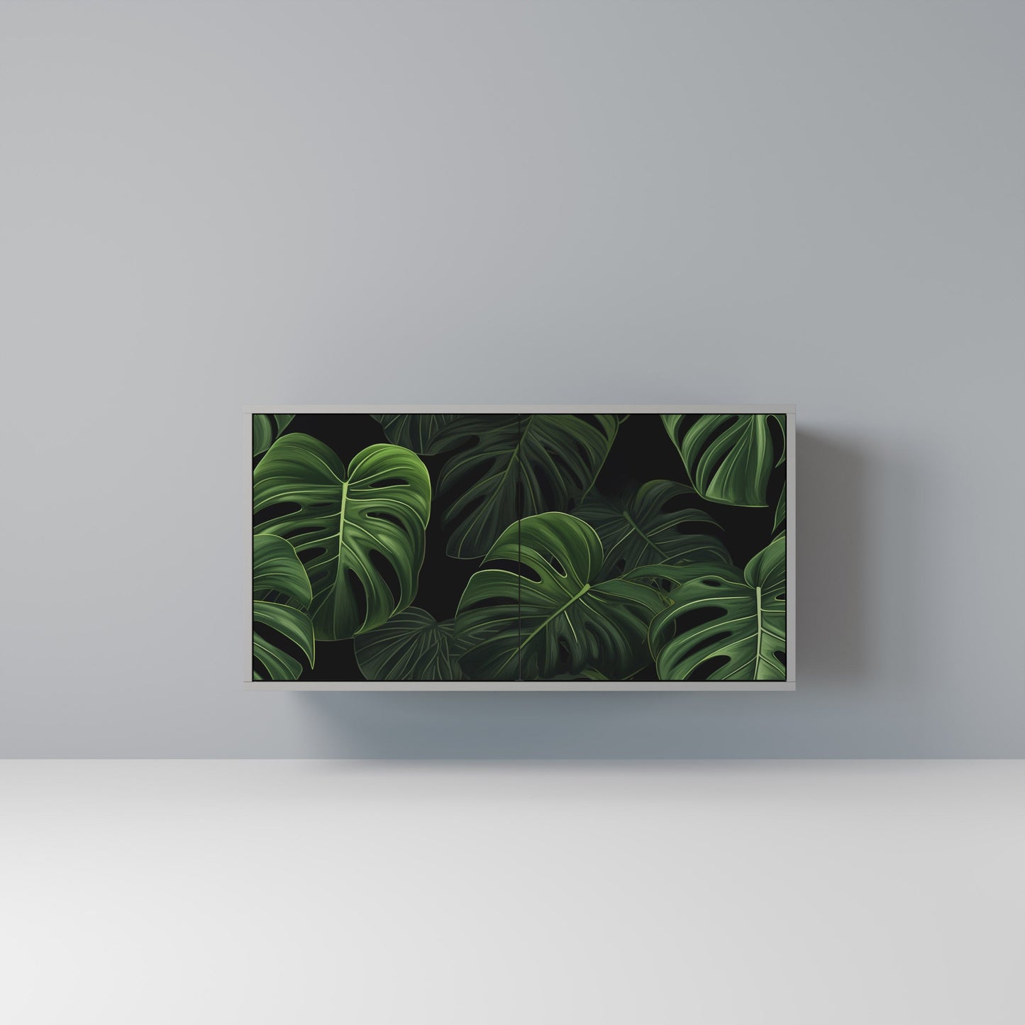 INFINITE MONSTERA 2-Door Sideboard in Grey Finish
