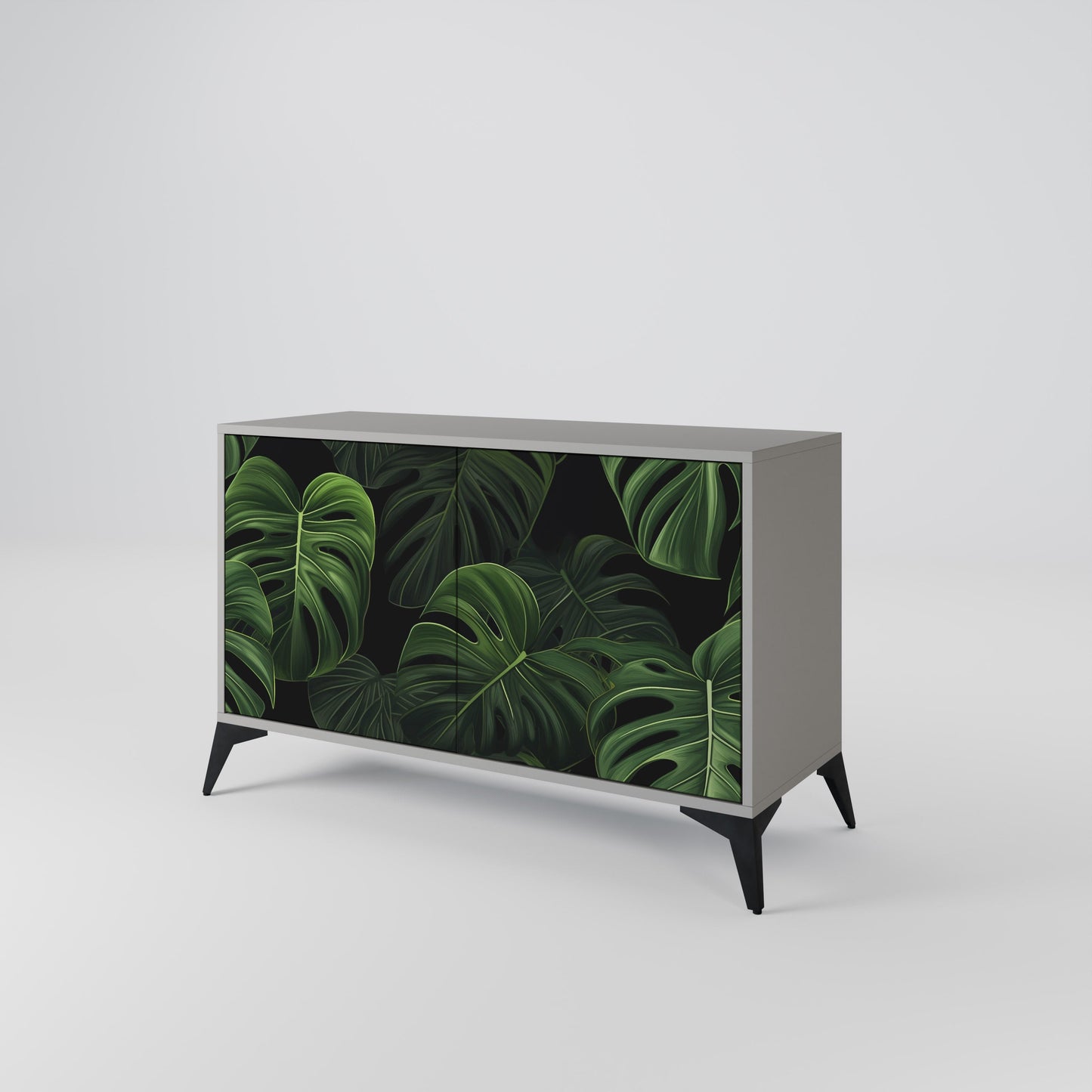 INFINITE MONSTERA 2-Door Sideboard in Grey Finish