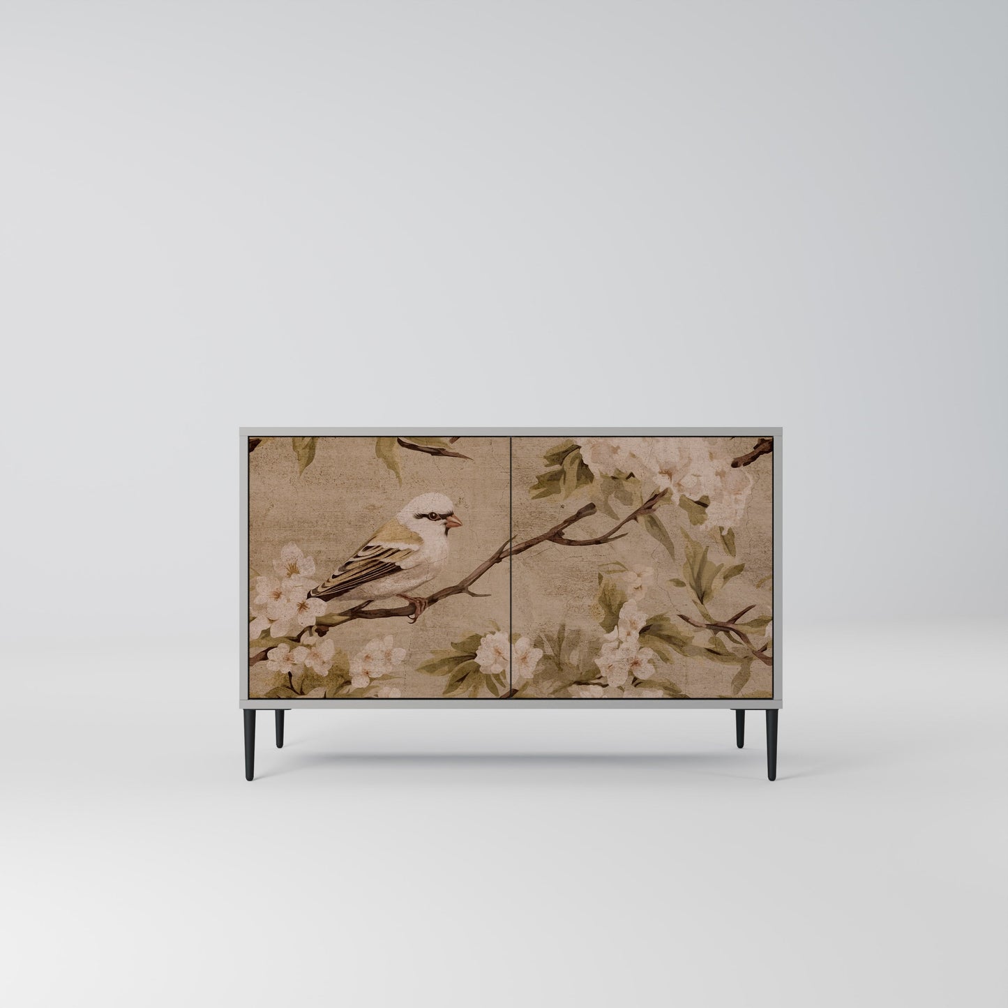 PETAL DISTINGUISH 2-Door Sideboard in Grey Finish