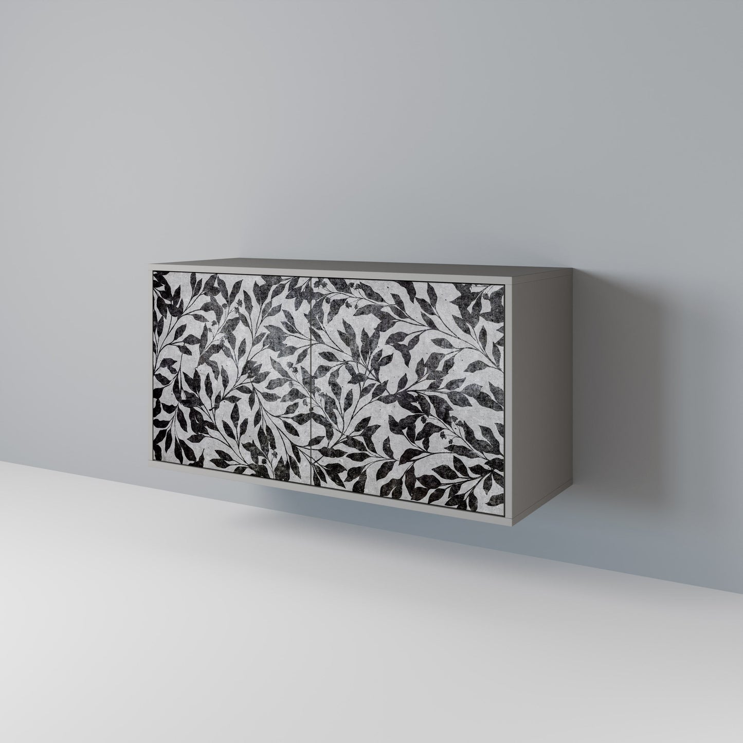 CHARCOAL SPROUT 2-Door Sideboard in Grey Finish