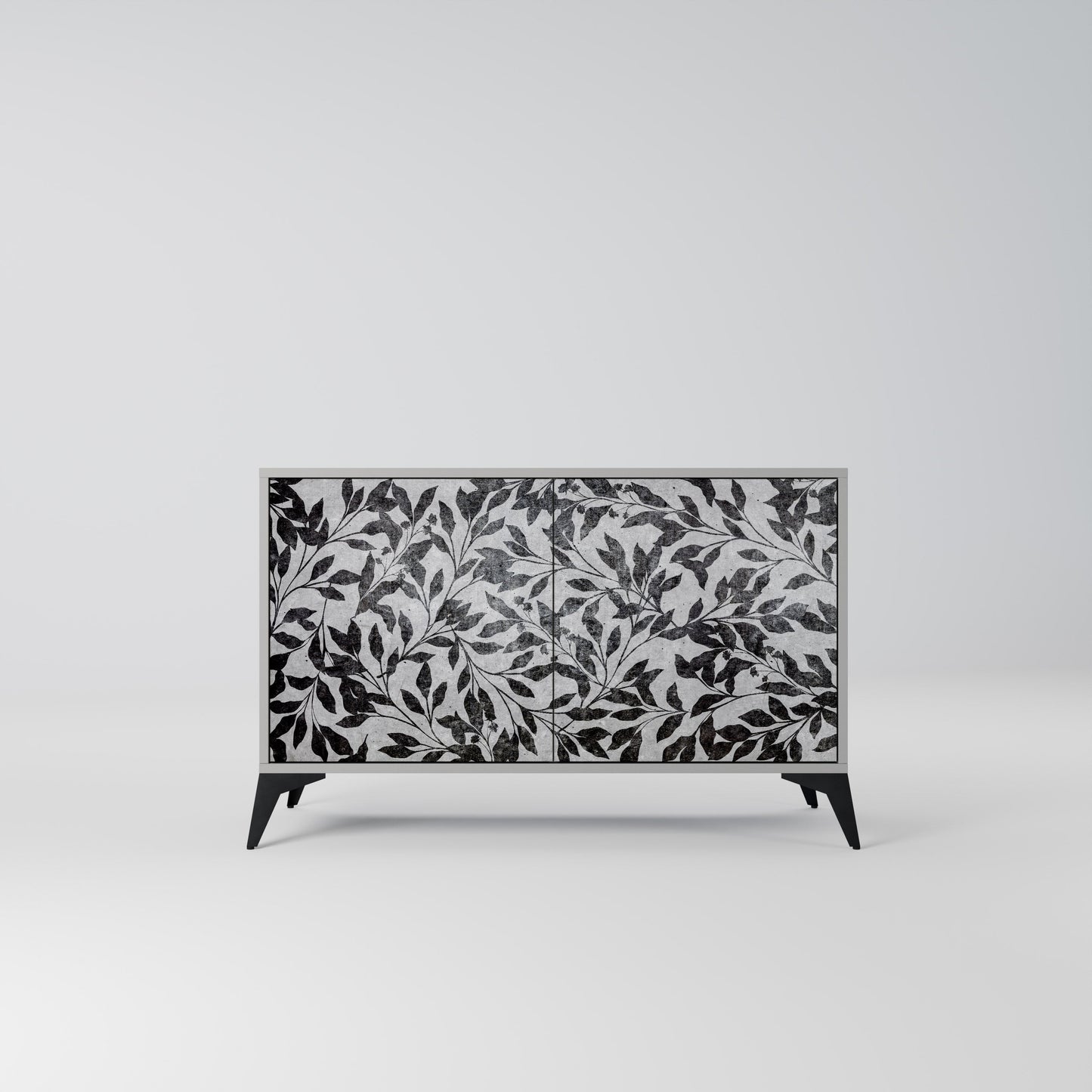 CHARCOAL SPROUT 2-Door Sideboard in Grey Finish
