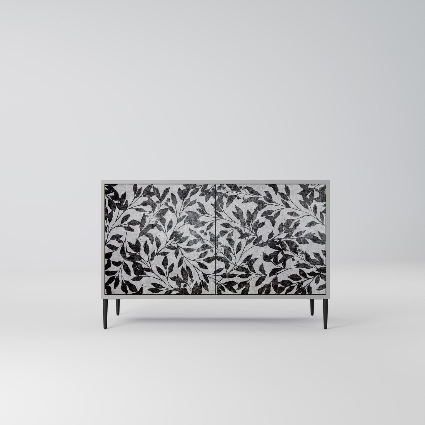 CHARCOAL SPROUT 2-Door Sideboard in Grey Finish