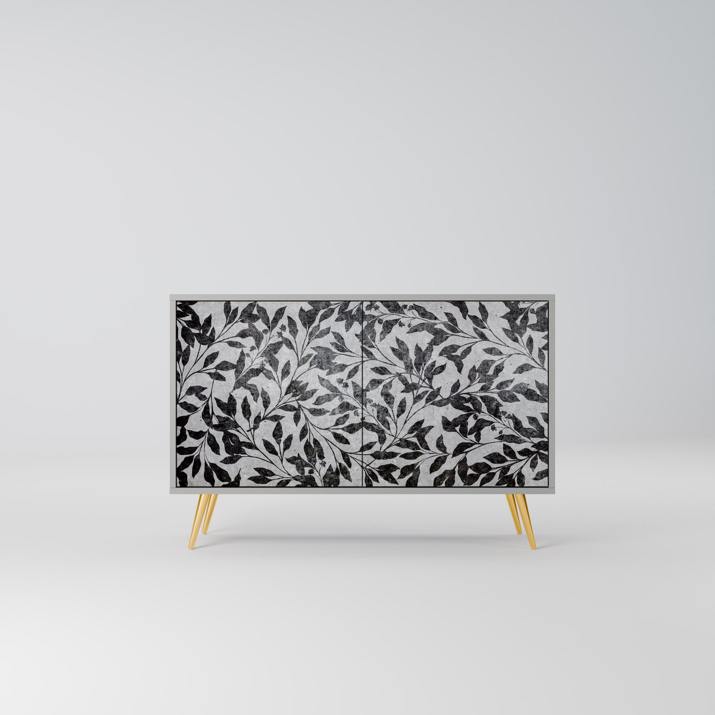 CHARCOAL SPROUT 2-Door Sideboard in Grey Finish