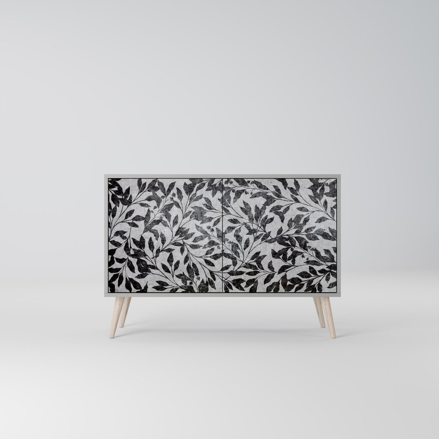 CHARCOAL SPROUT 2-Door Sideboard in Grey Finish