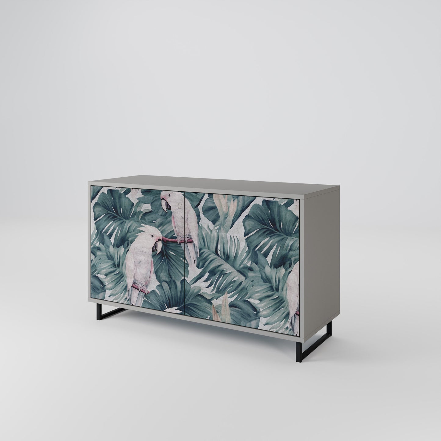 POPINJAY LOOK 2-Door Sideboard in Grey Finish