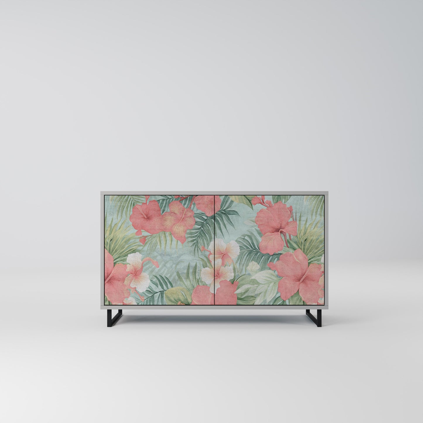 HAWAIIAN SPIRIT 2-Door Sideboard in Grey Finish