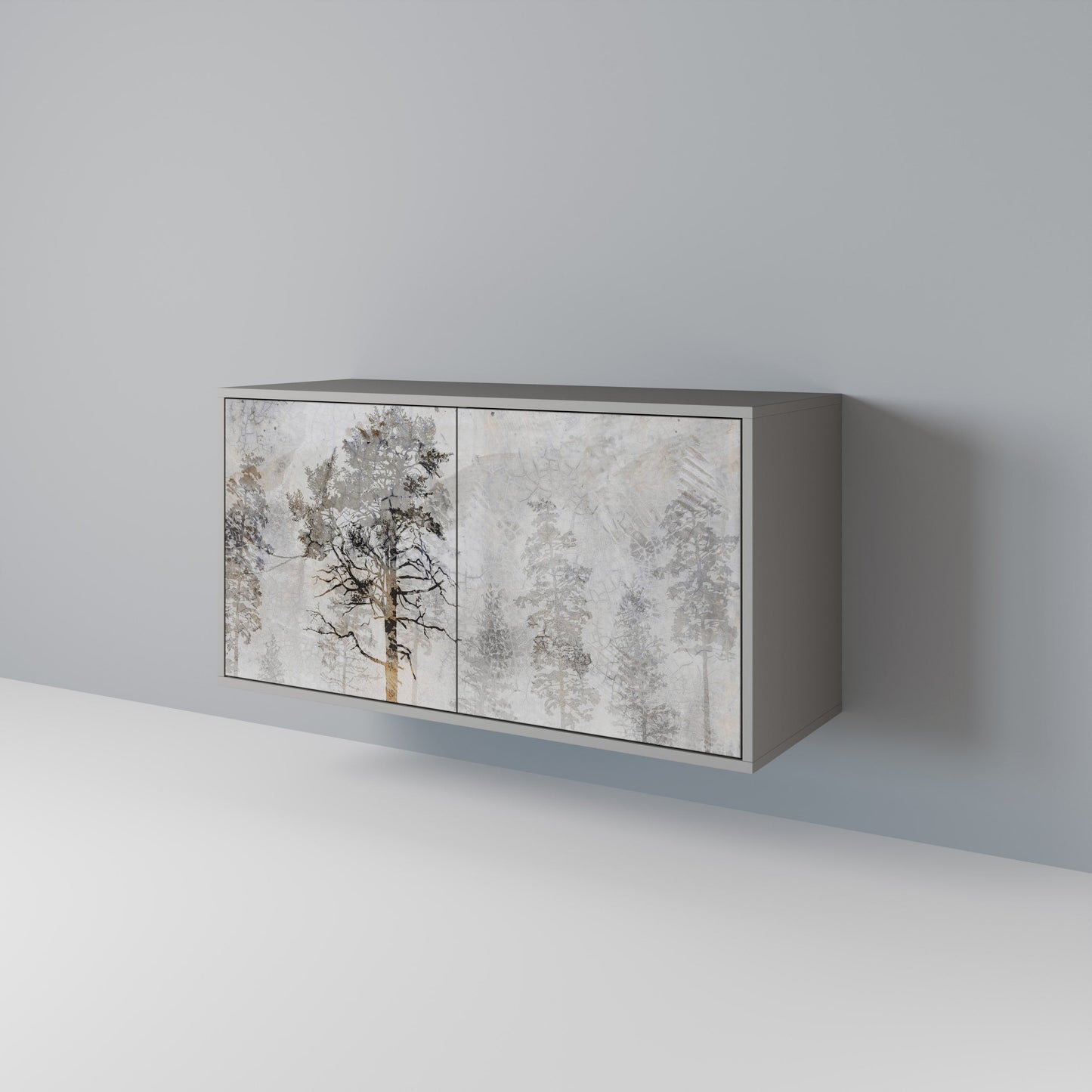 FADE IN THE TREES 2-Door Sideboard in Grey Finish