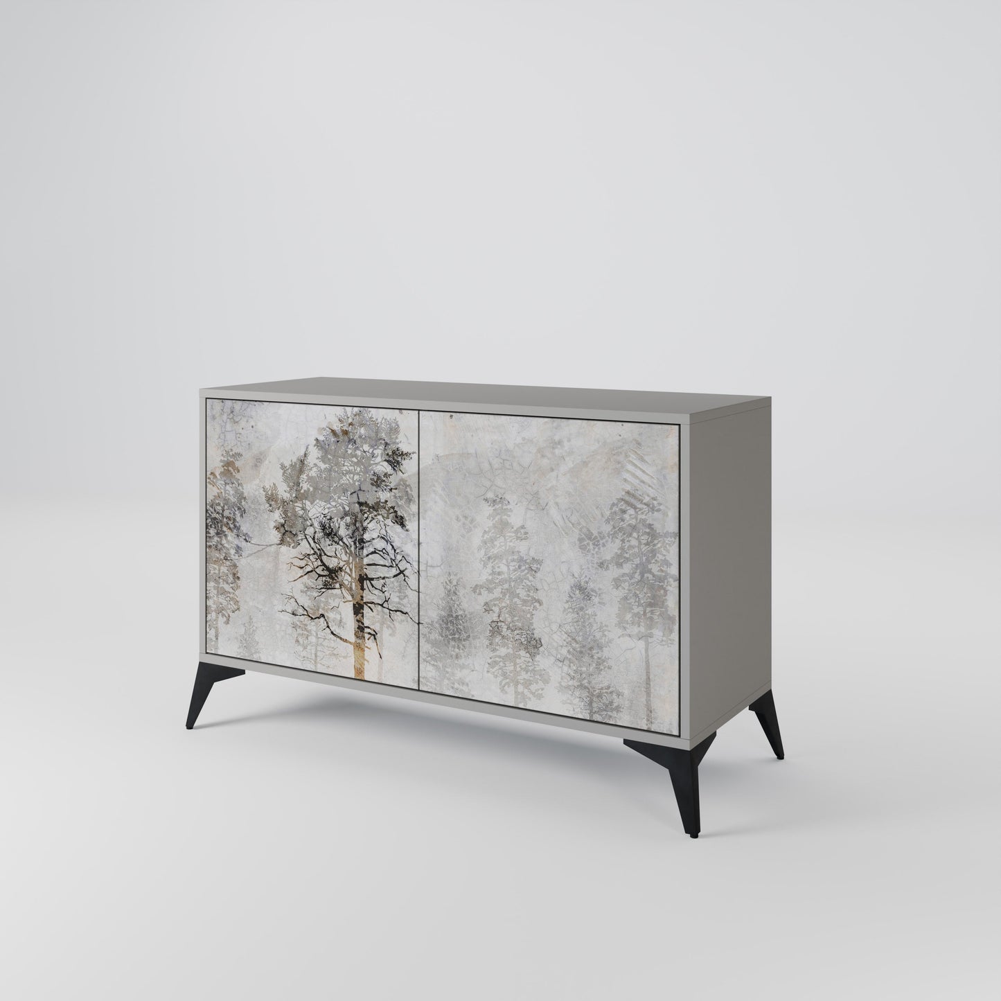 FADE IN THE TREES 2-Door Sideboard in Grey Finish