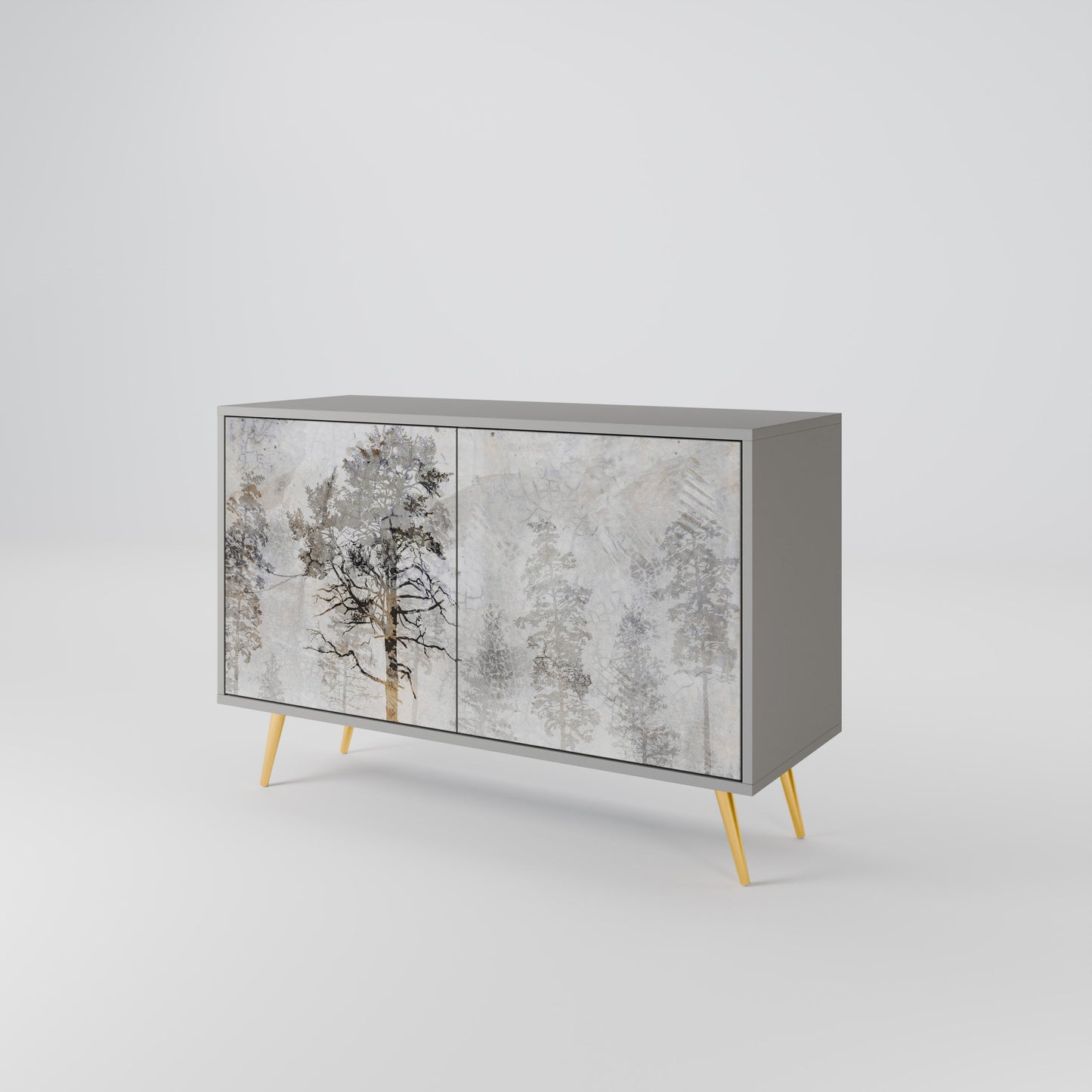 FADE IN THE TREES 2-Door Sideboard in Grey Finish