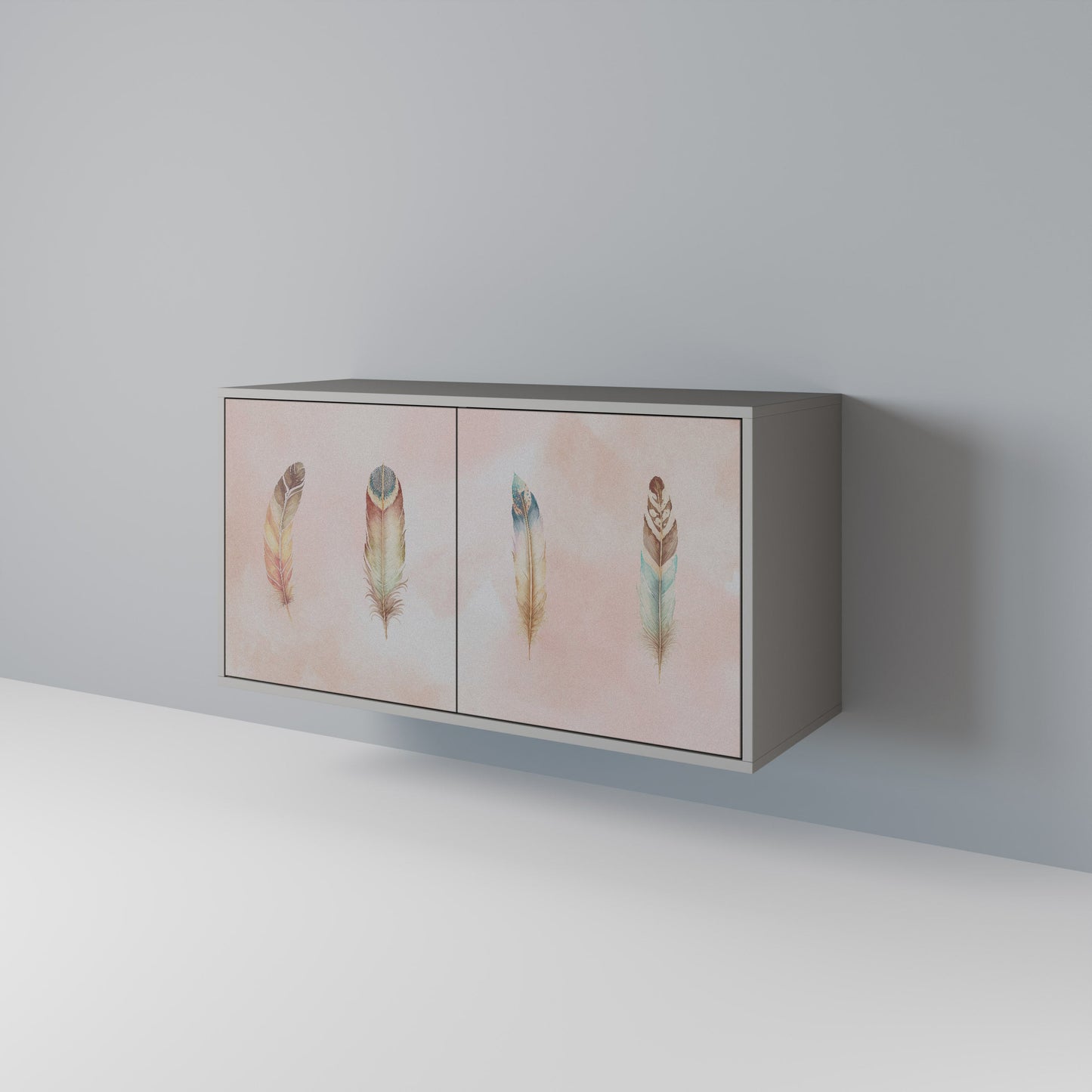 THE DELIQUESCE 2-Door Sideboard in Grey Finish