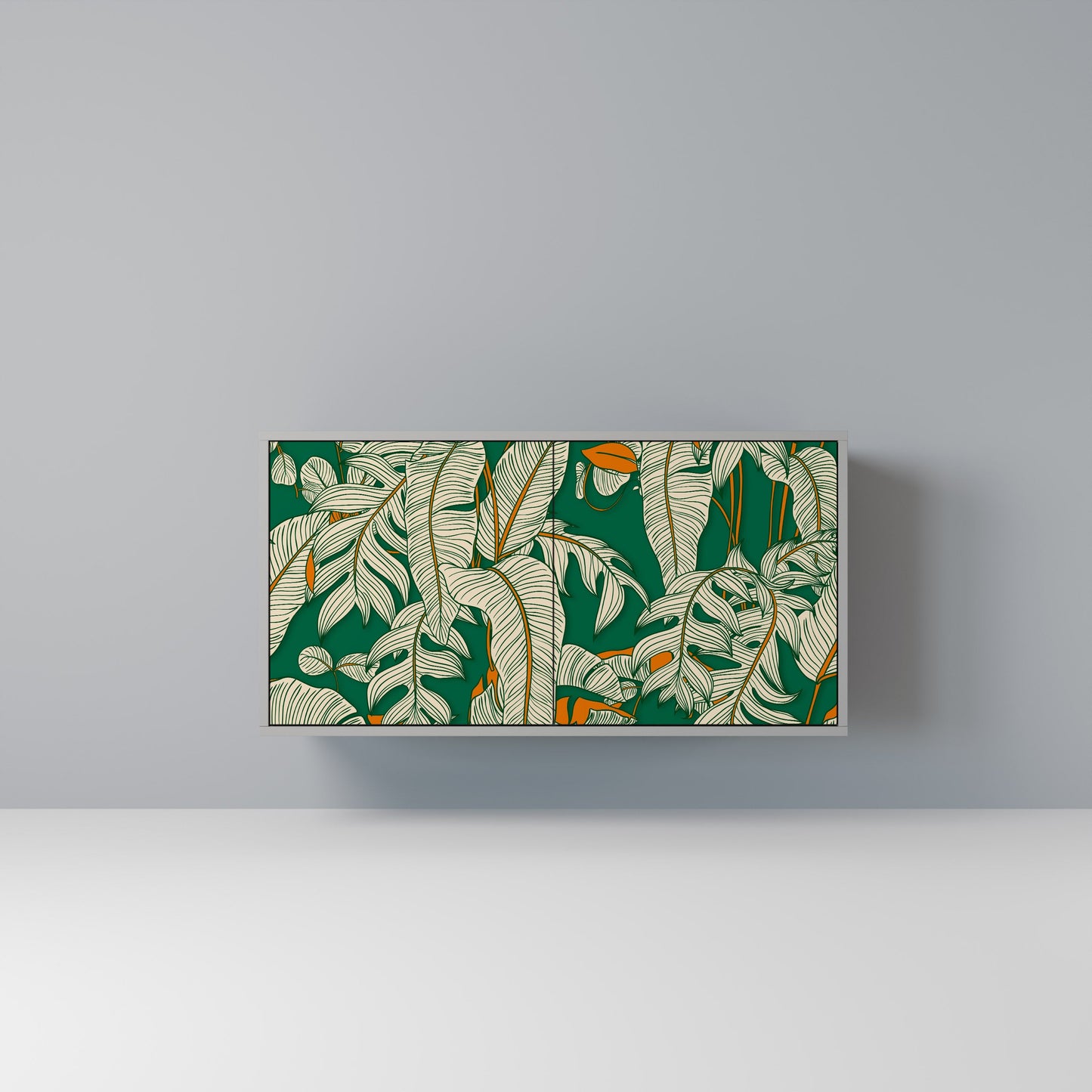 VERDANT PLEASURES 2-Door Sideboard in Grey Finish