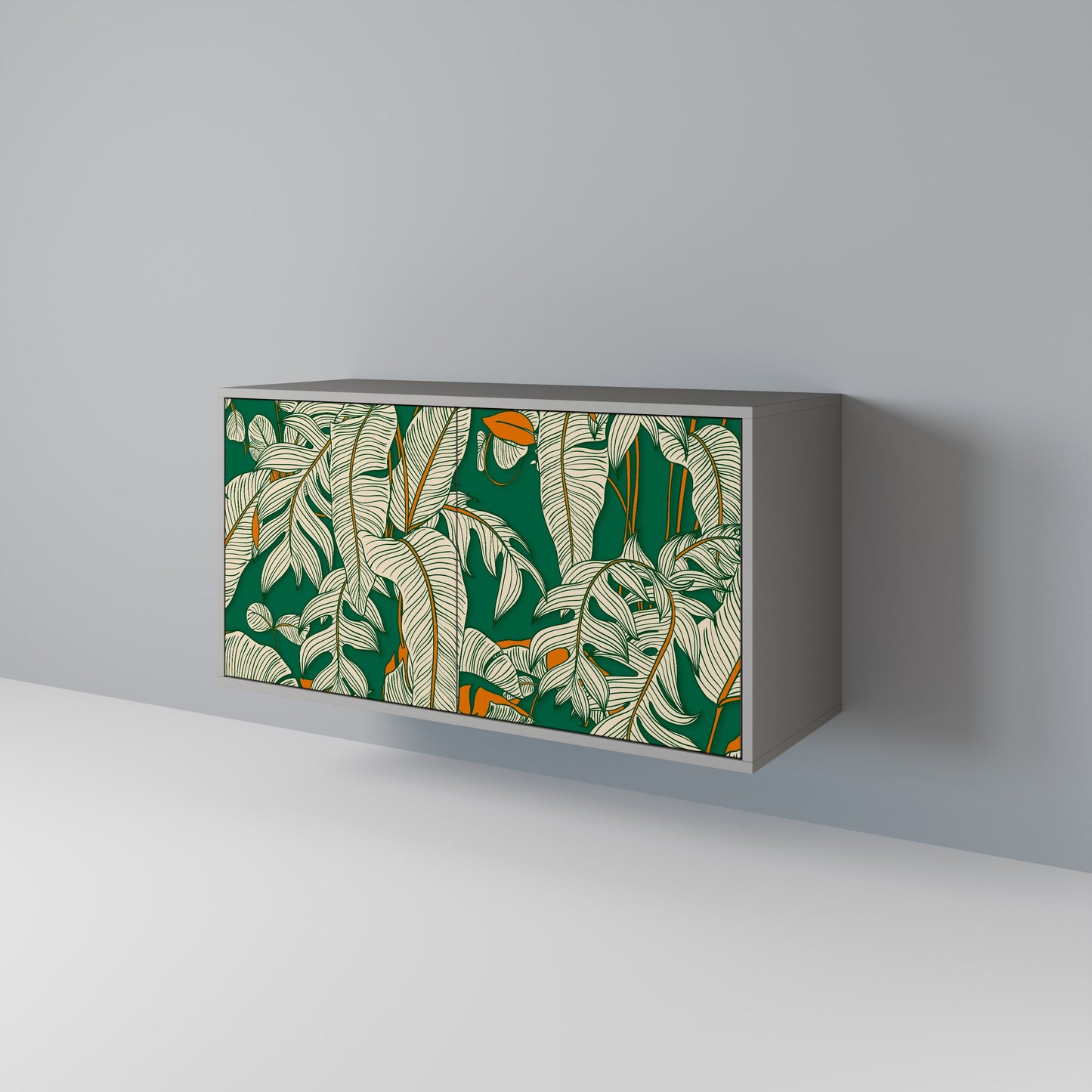 VERDANT PLEASURES 2-Door Sideboard in Grey Finish