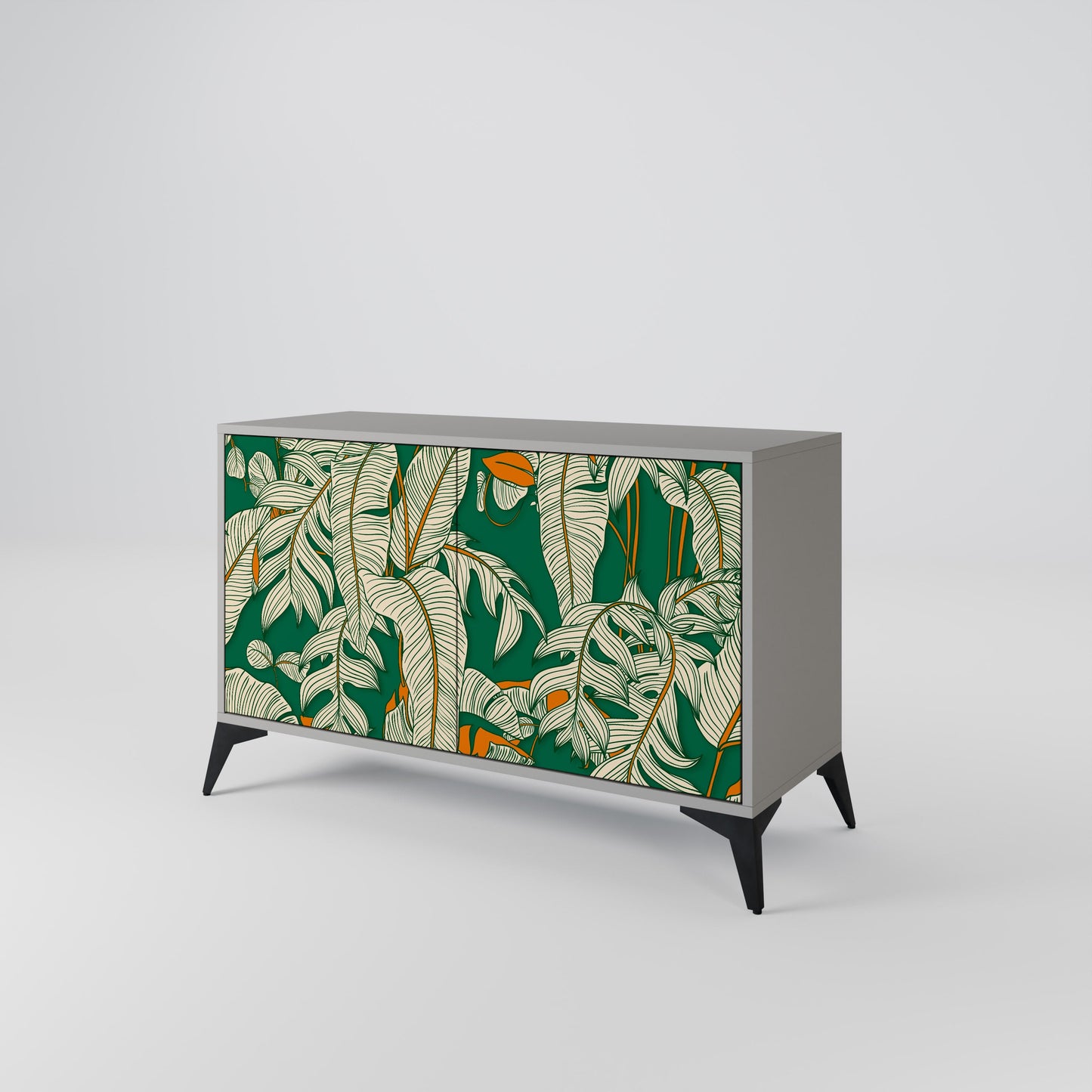 VERDANT PLEASURES 2-Door Sideboard in Grey Finish