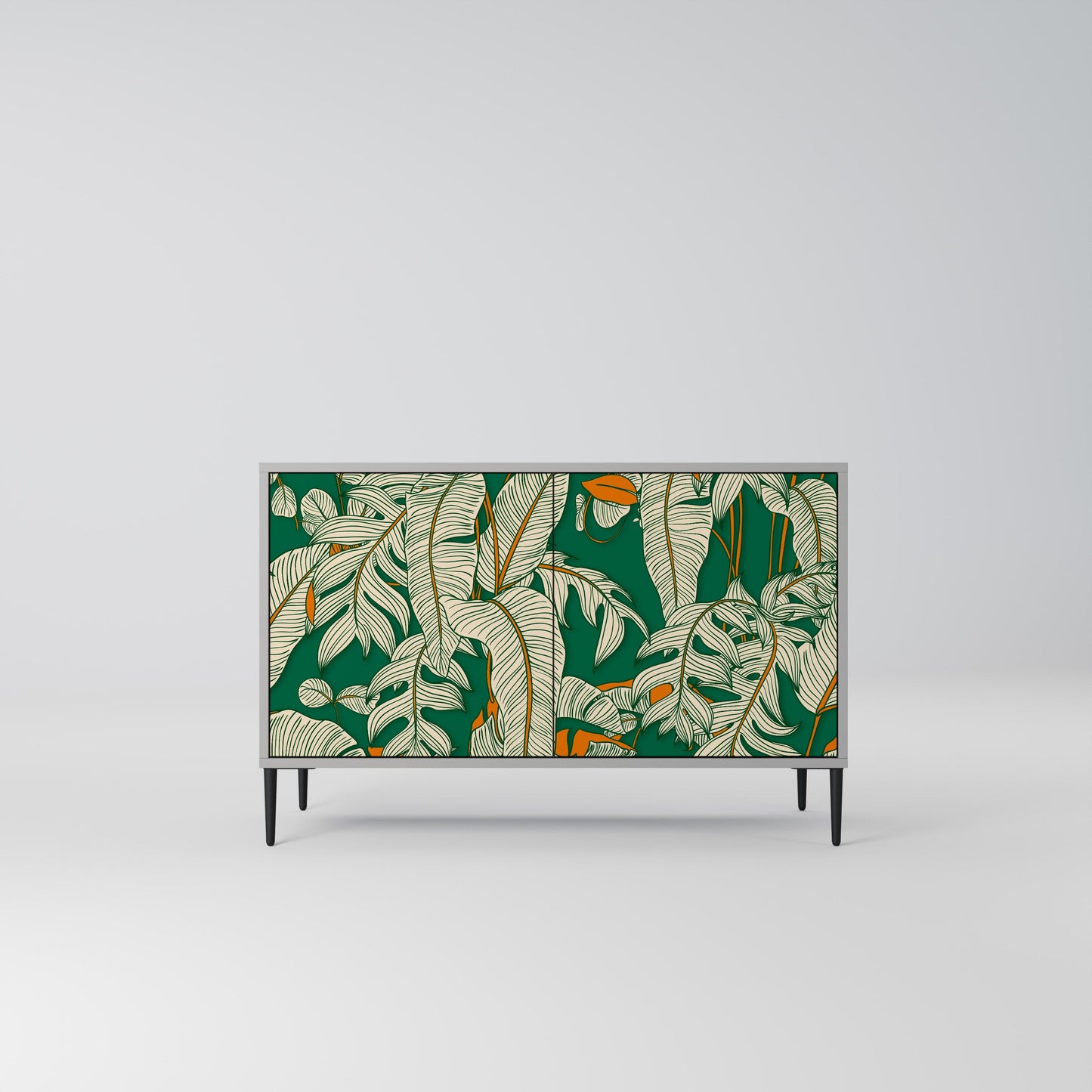 VERDANT PLEASURES 2-Door Sideboard in Grey Finish