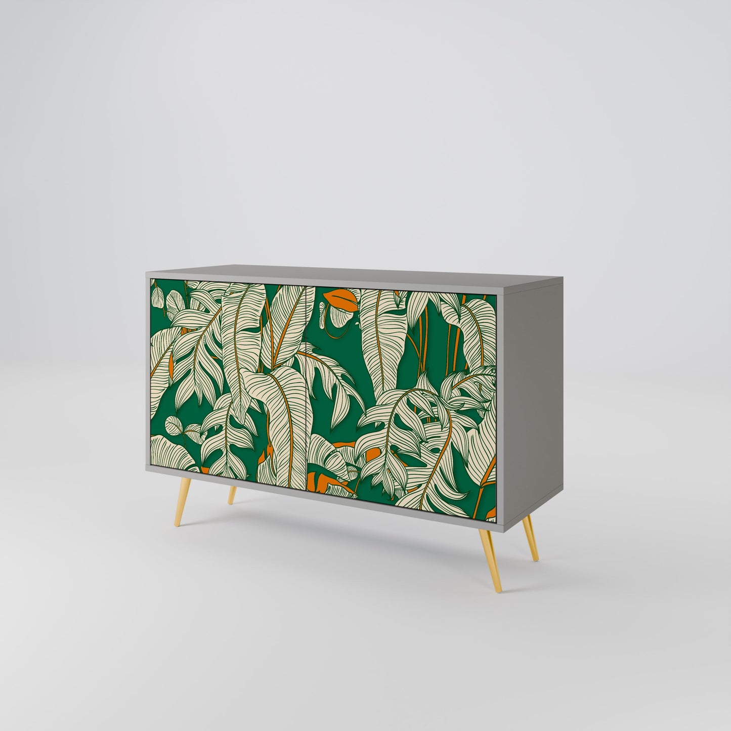VERDANT PLEASURES 2-Door Sideboard in Grey Finish