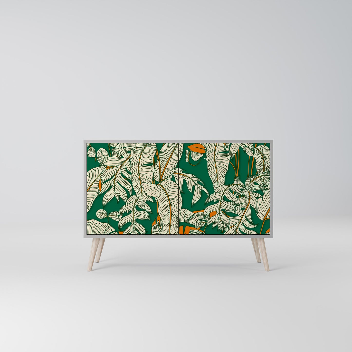 VERDANT PLEASURES 2-Door Sideboard in Grey Finish