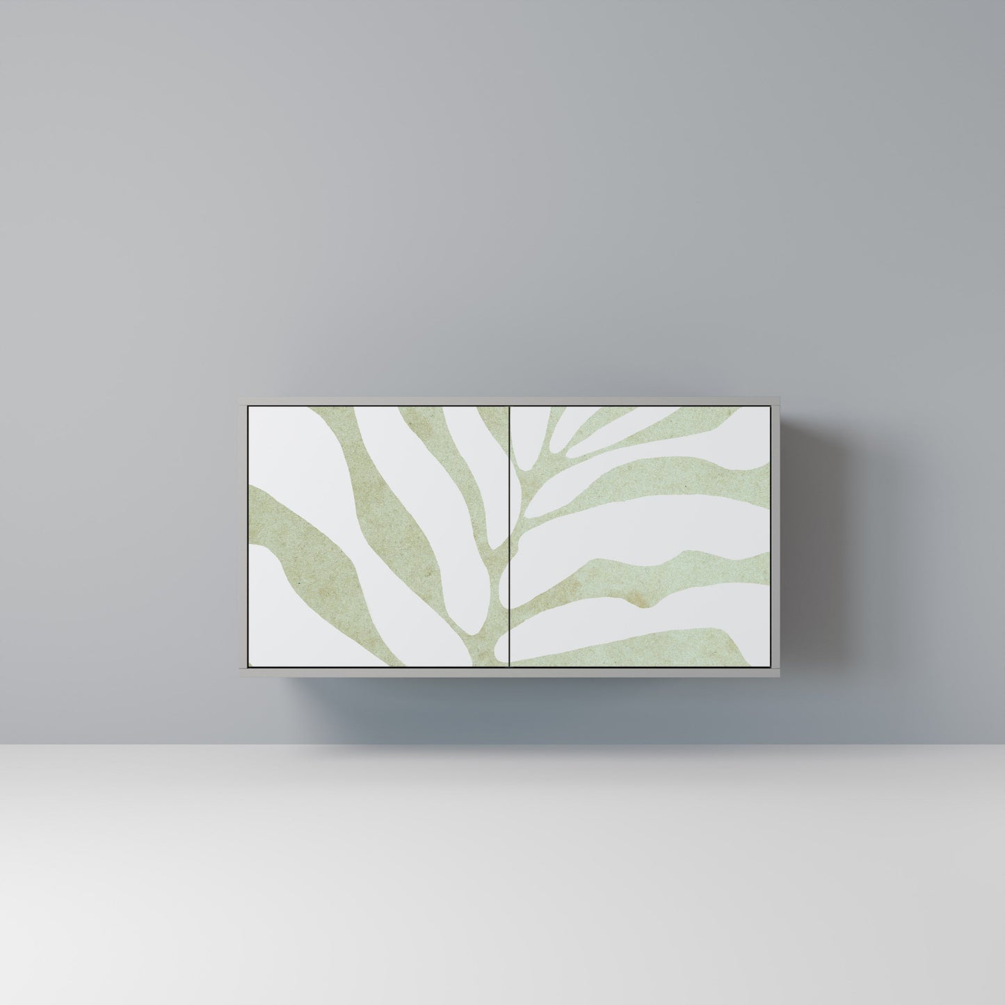 Credenza BOTANICAL SPARK a 2 ante in finitura grigia