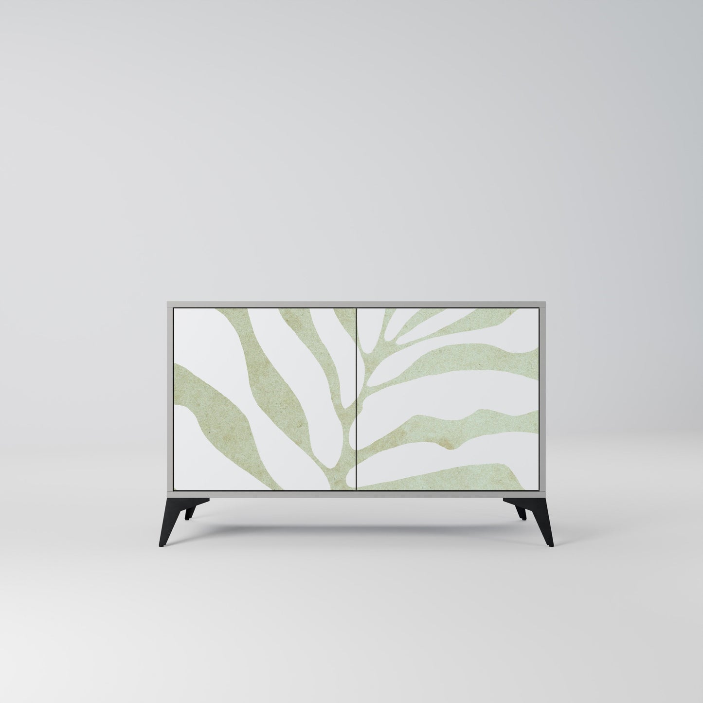 Credenza BOTANICAL SPARK a 2 ante in finitura grigia