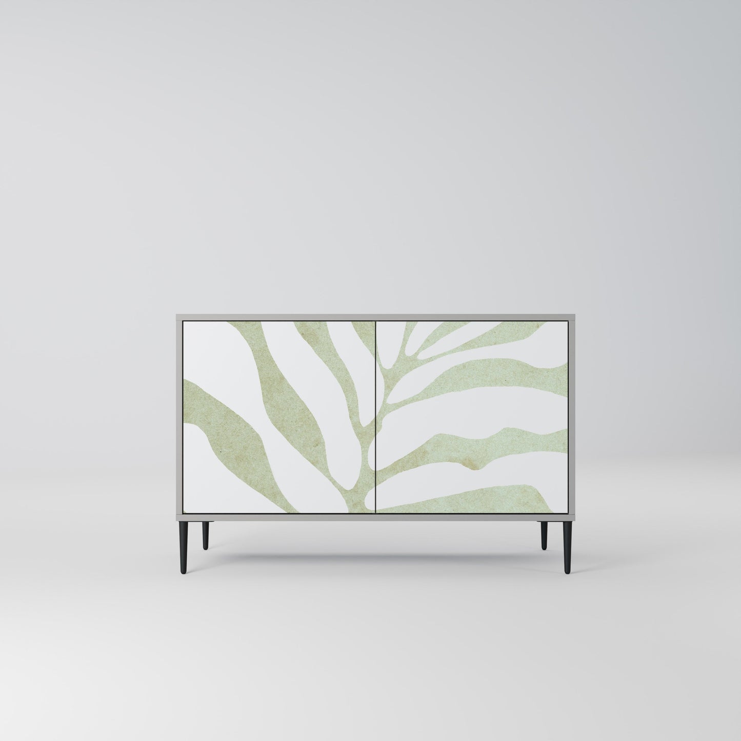 Credenza BOTANICAL SPARK a 2 ante in finitura grigia