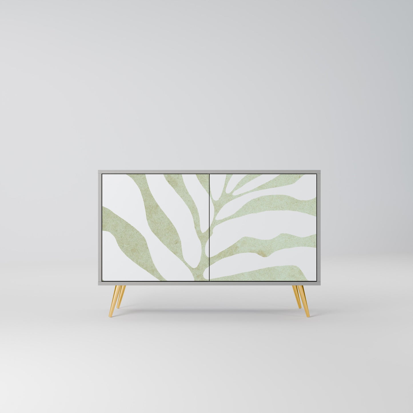 Credenza BOTANICAL SPARK a 2 ante in finitura grigia