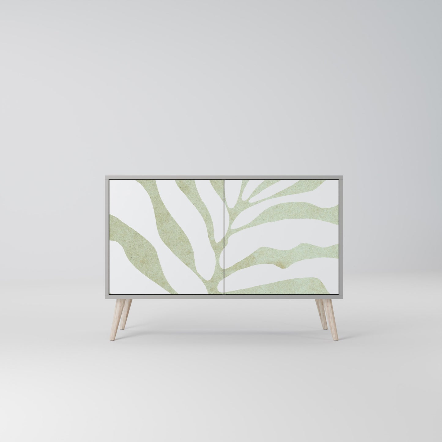 Credenza BOTANICAL SPARK a 2 ante in finitura grigia