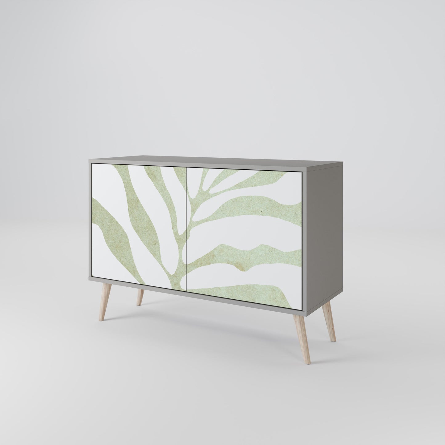 Credenza BOTANICAL SPARK a 2 ante in finitura grigia