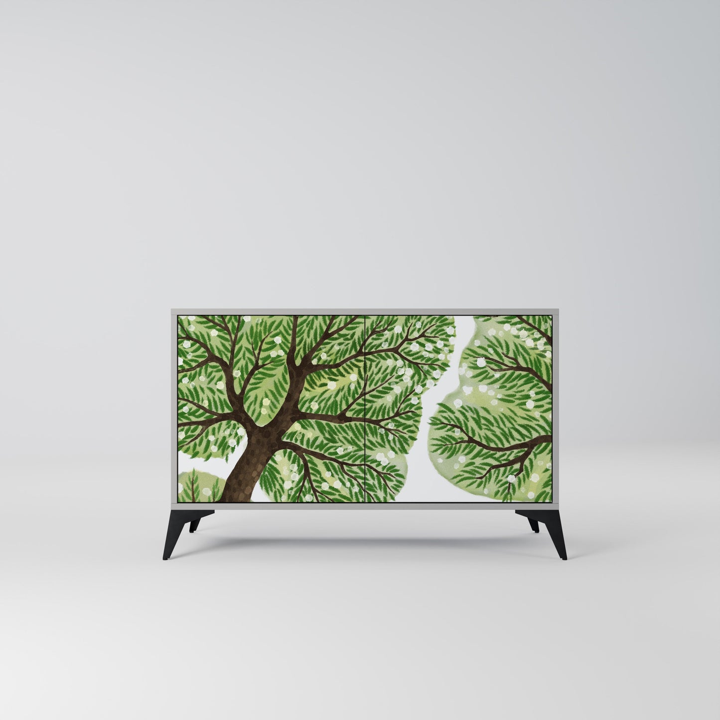 Credenza a 2 ante WILDERNESS DASH in finitura grigia