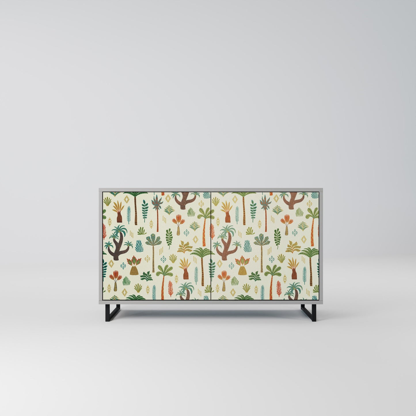 PALM SPRING 2-Door Sideboard in Grey Finish