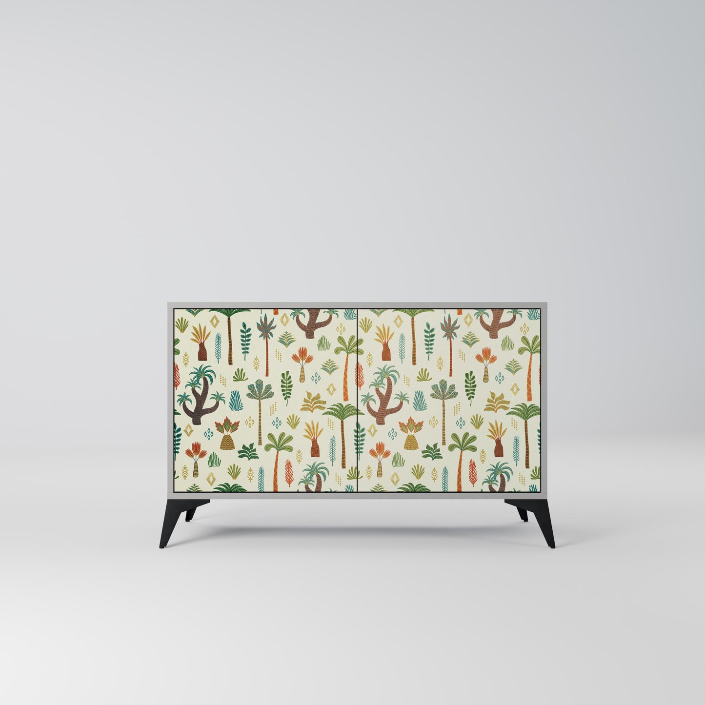 PALM SPRING 2-Door Sideboard in Grey Finish