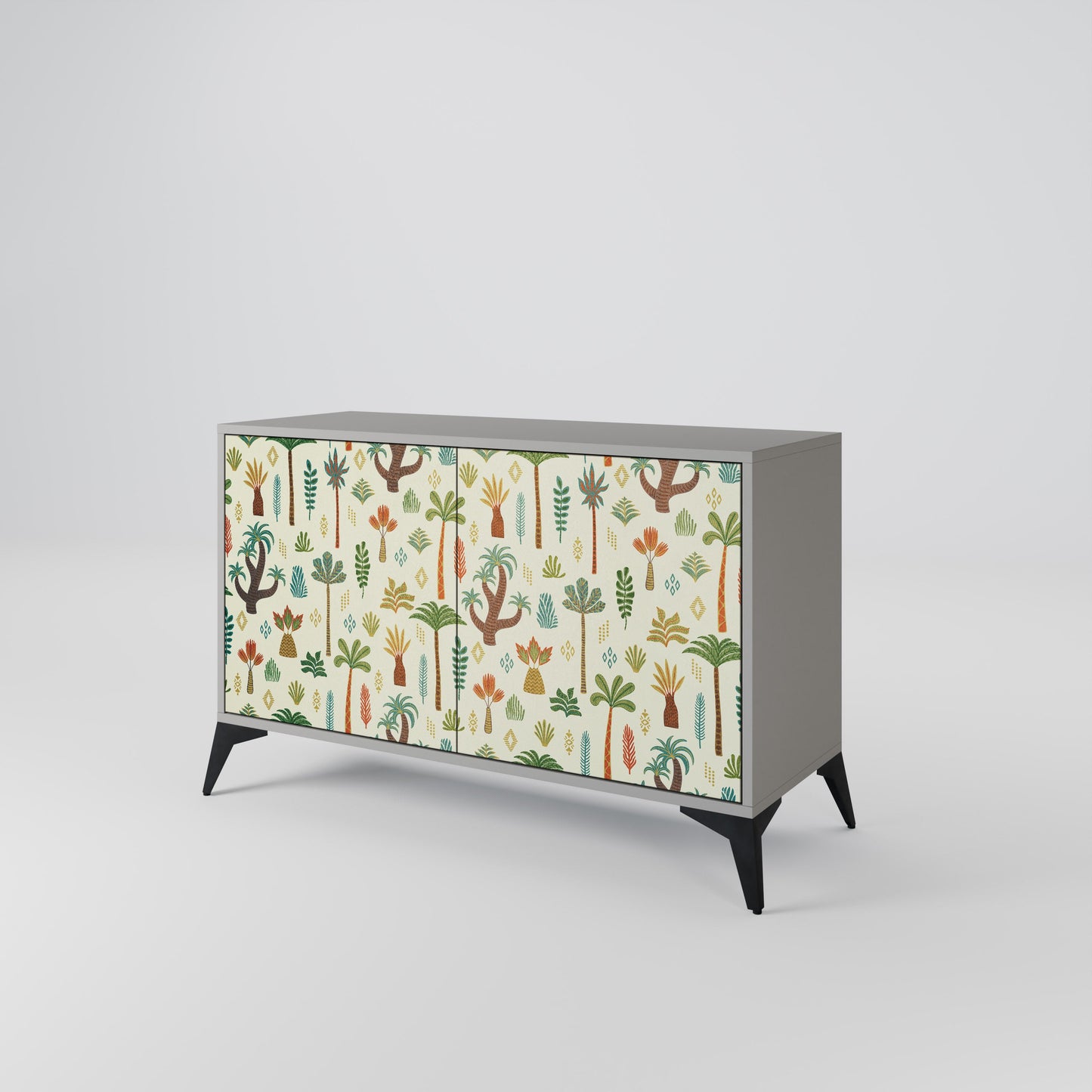 PALM SPRING 2-Door Sideboard in Grey Finish