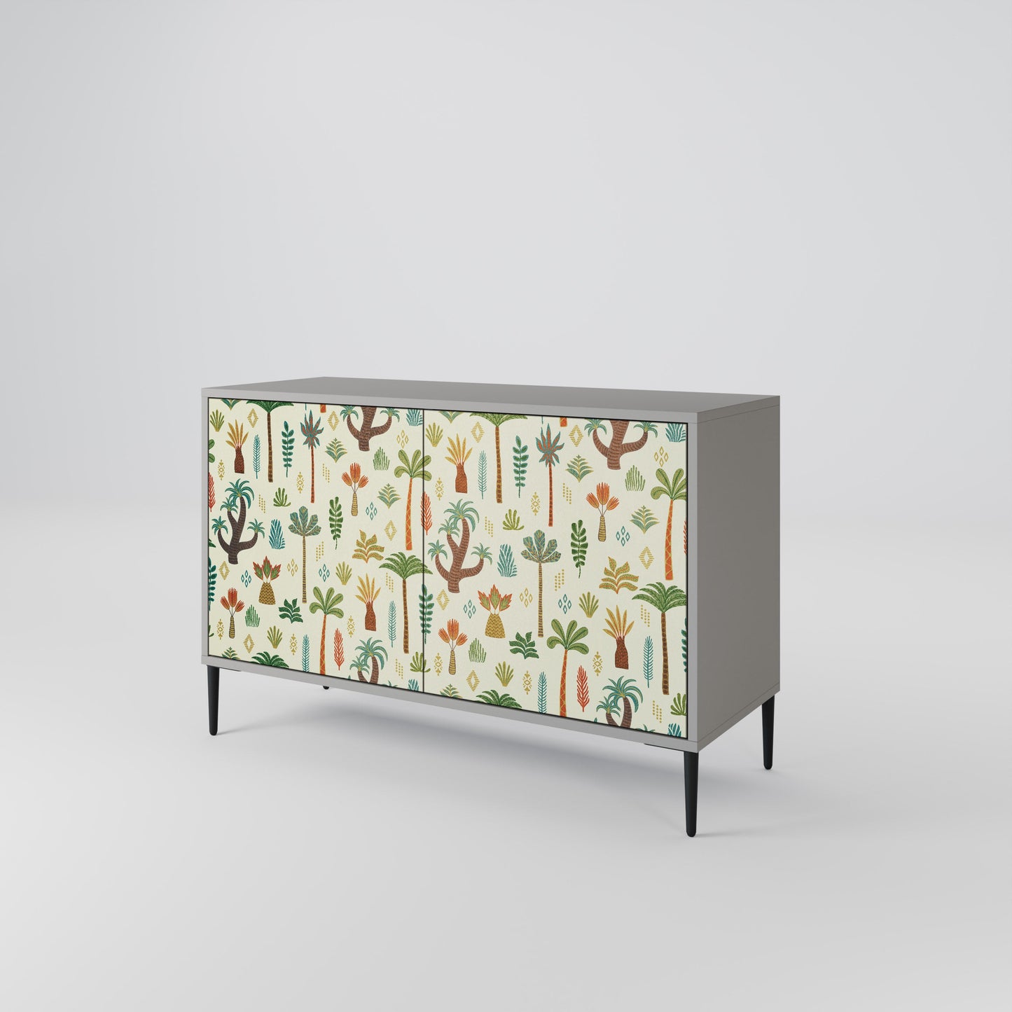PALM SPRING 2-Door Sideboard in Grey Finish