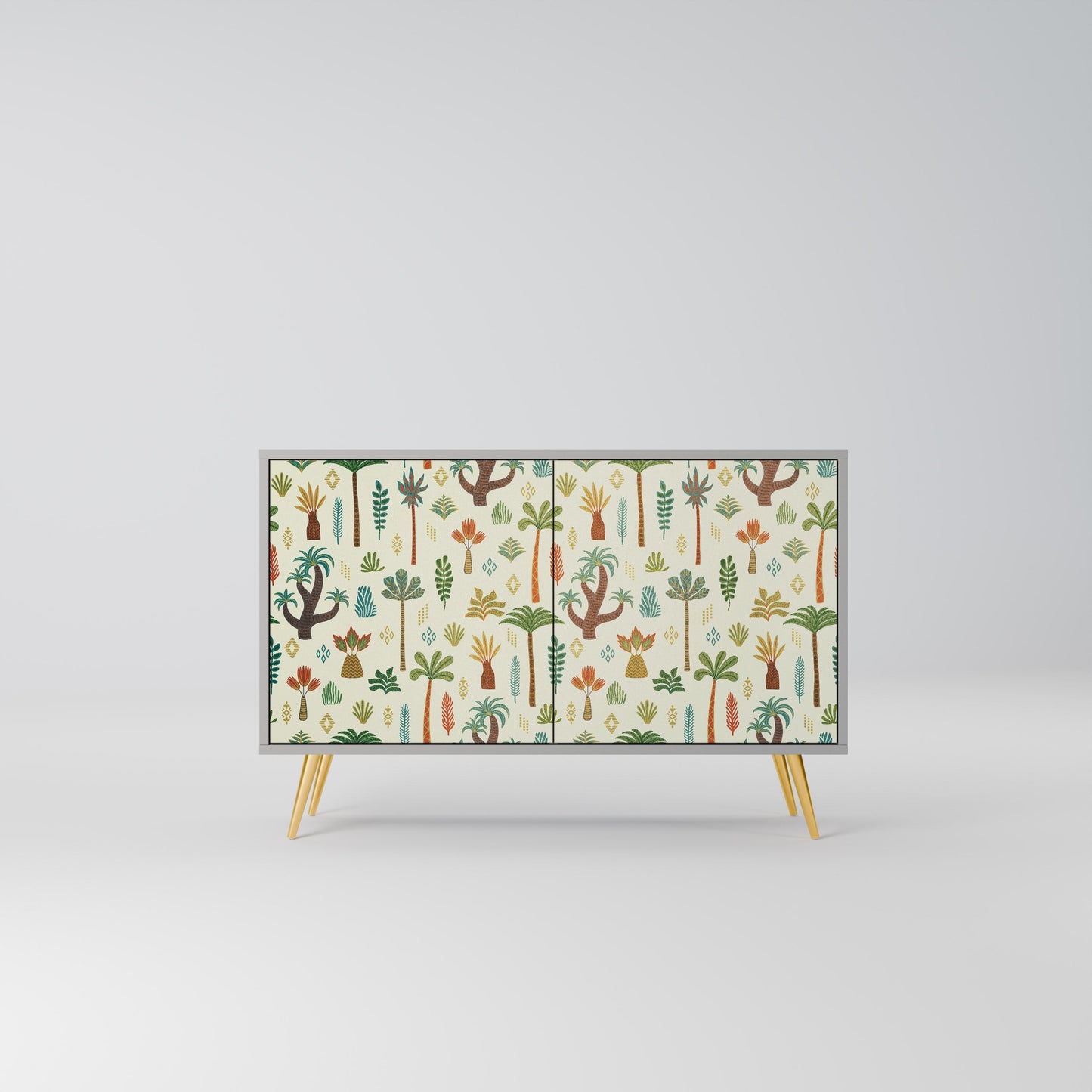 PALM SPRING 2-Door Sideboard in Grey Finish