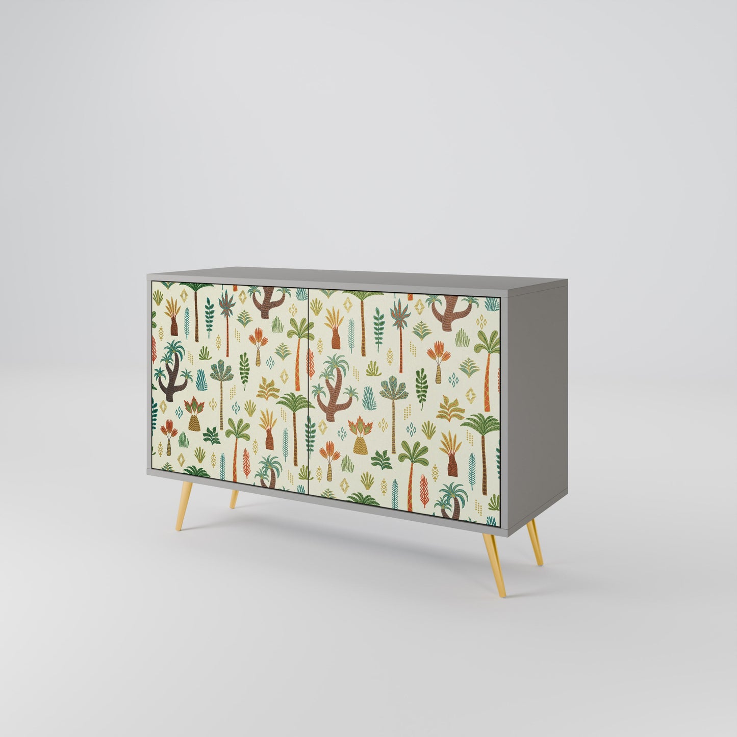 PALM SPRING 2-Door Sideboard in Grey Finish