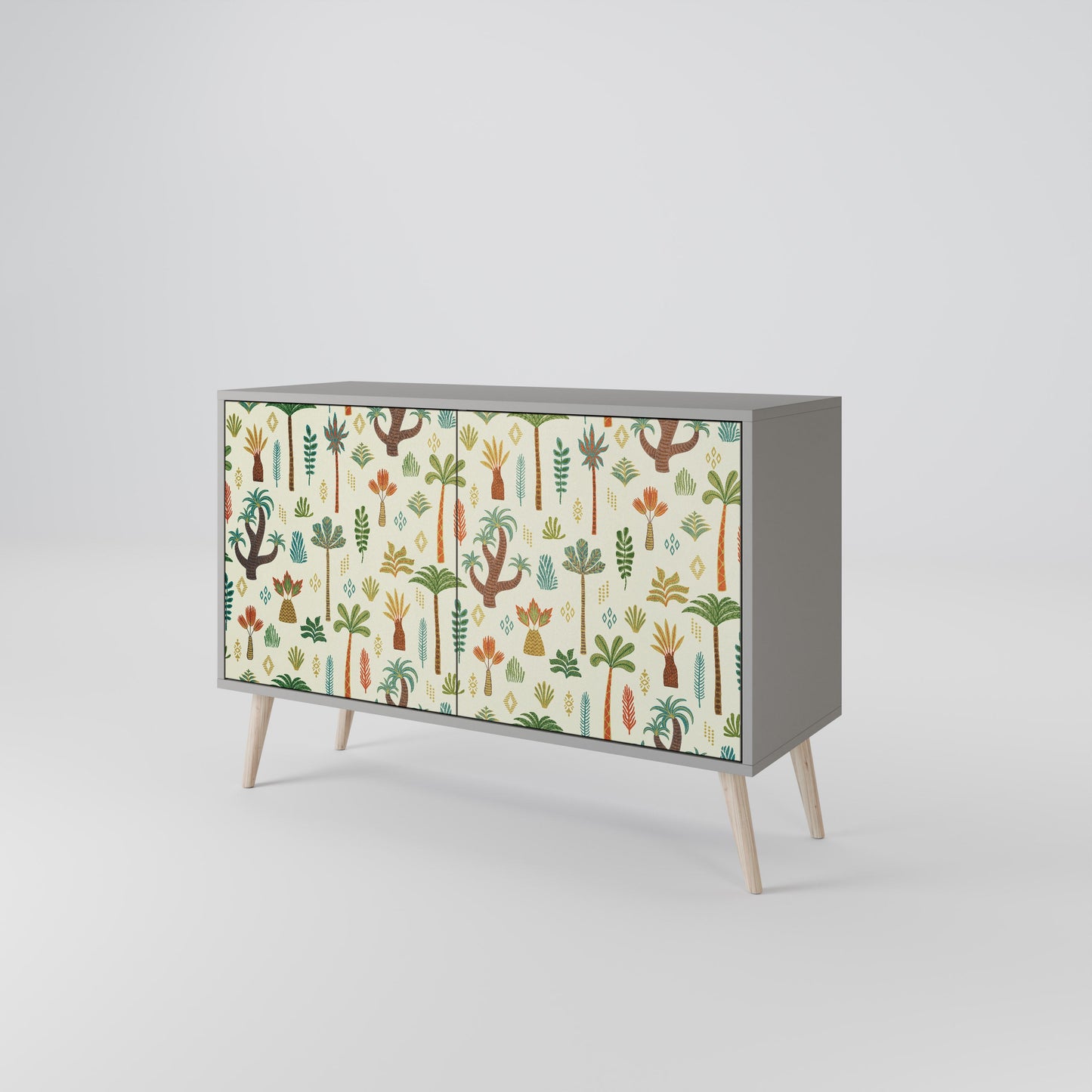 PALM SPRING 2-Door Sideboard in Grey Finish