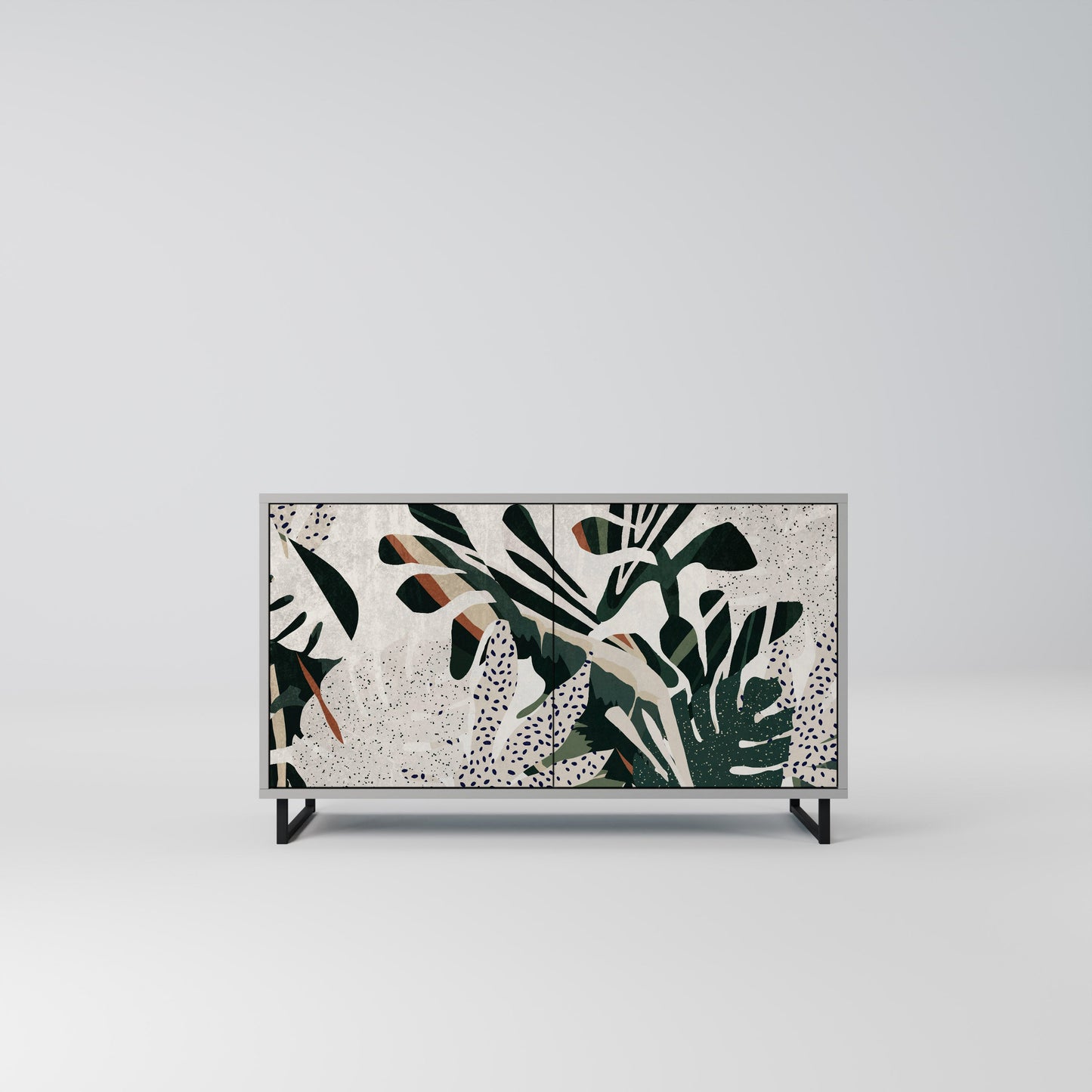 VERDURE FORMATION 2-Door Sideboard in Grey Finish