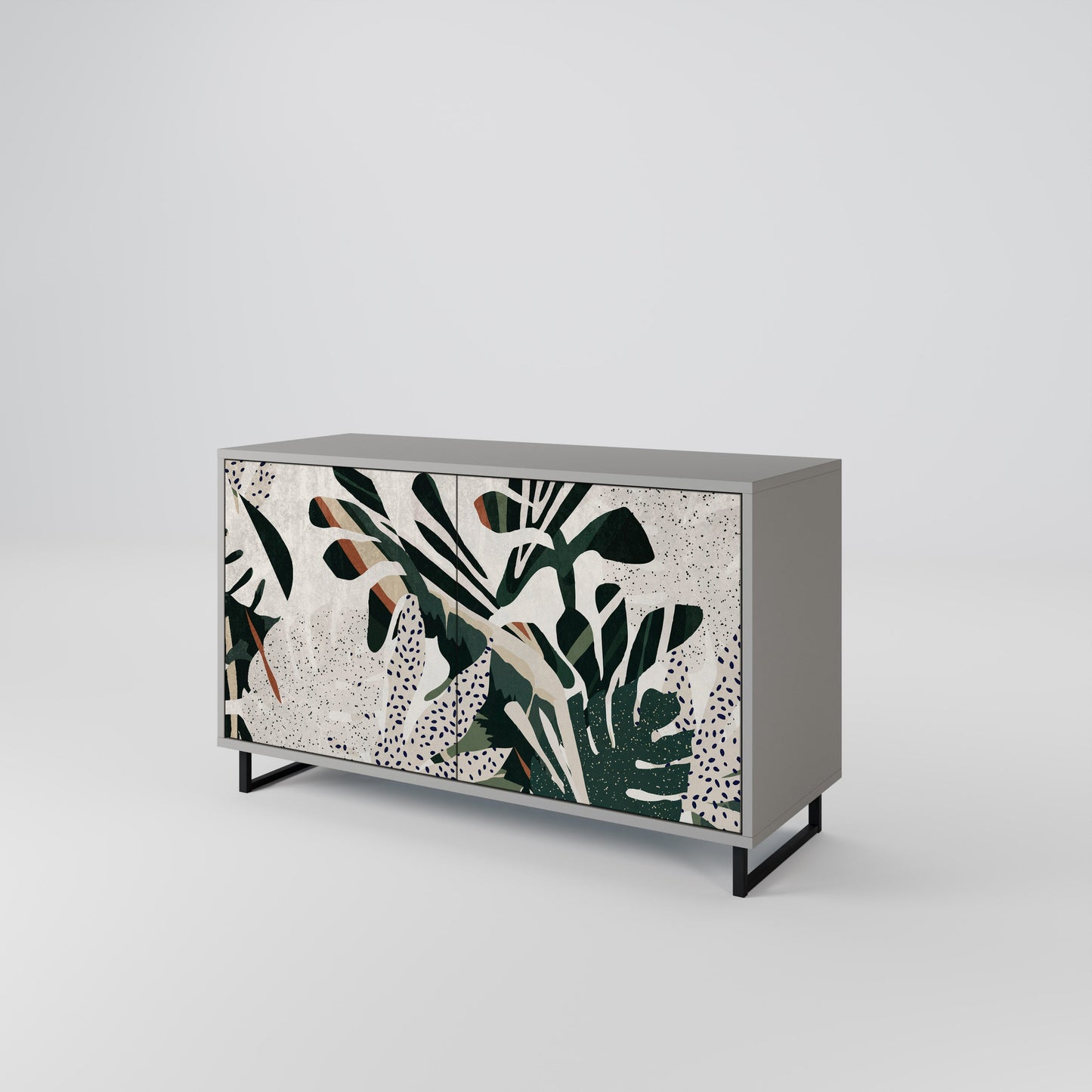 VERDURE FORMATION 2-Door Sideboard in Grey Finish