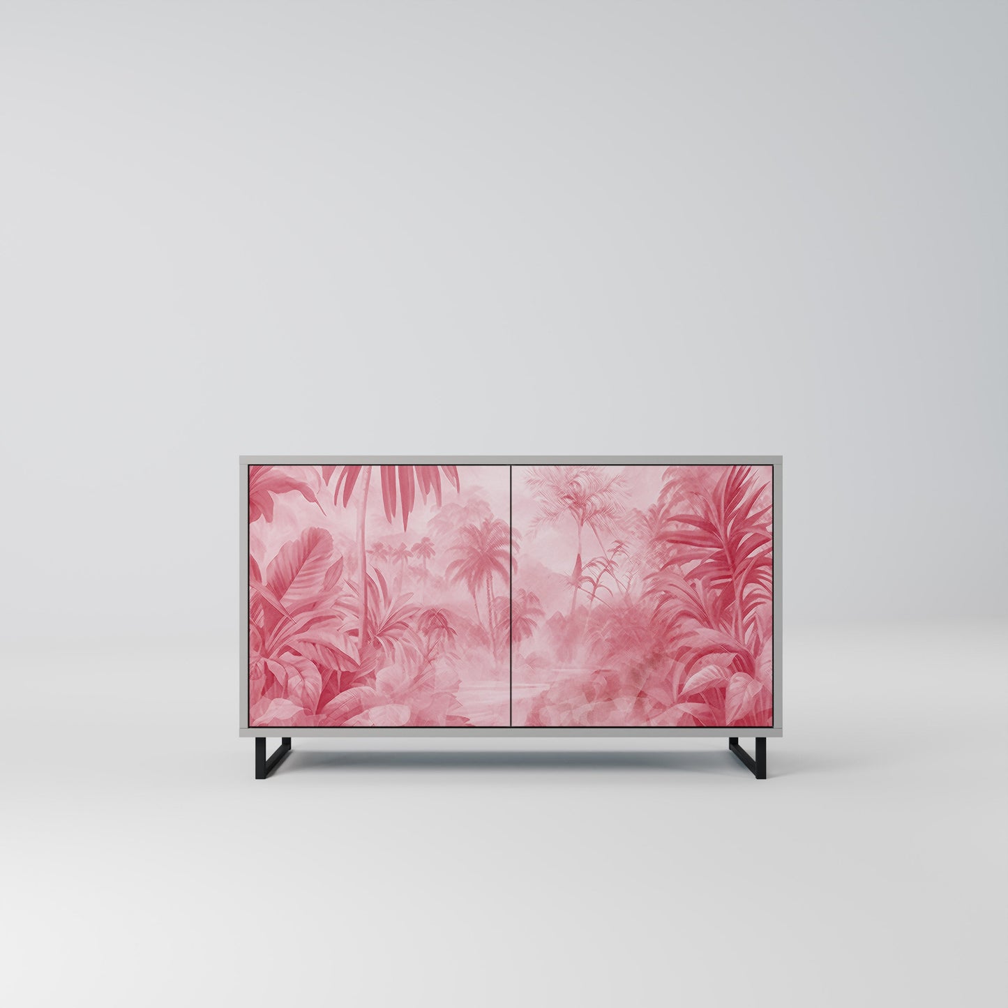 SWEET TROPICS 2-Door Sideboard in Grey Finish