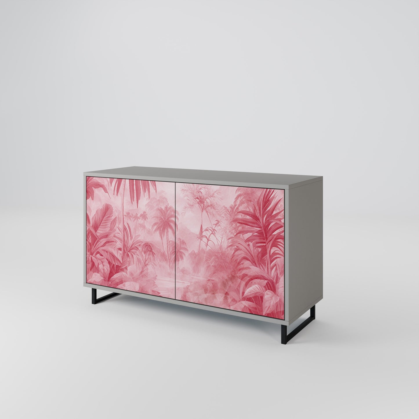 SWEET TROPICS 2-Door Sideboard in Grey Finish