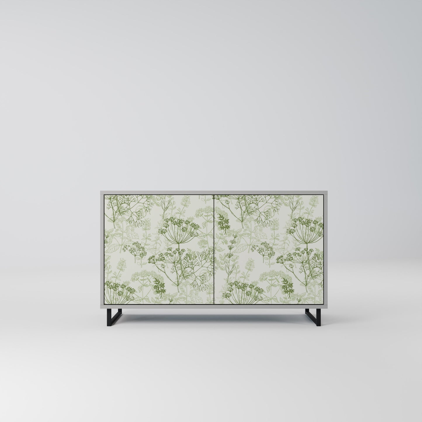 FENNEL BALDACHIN 2-Door Sideboard in Grey Finish