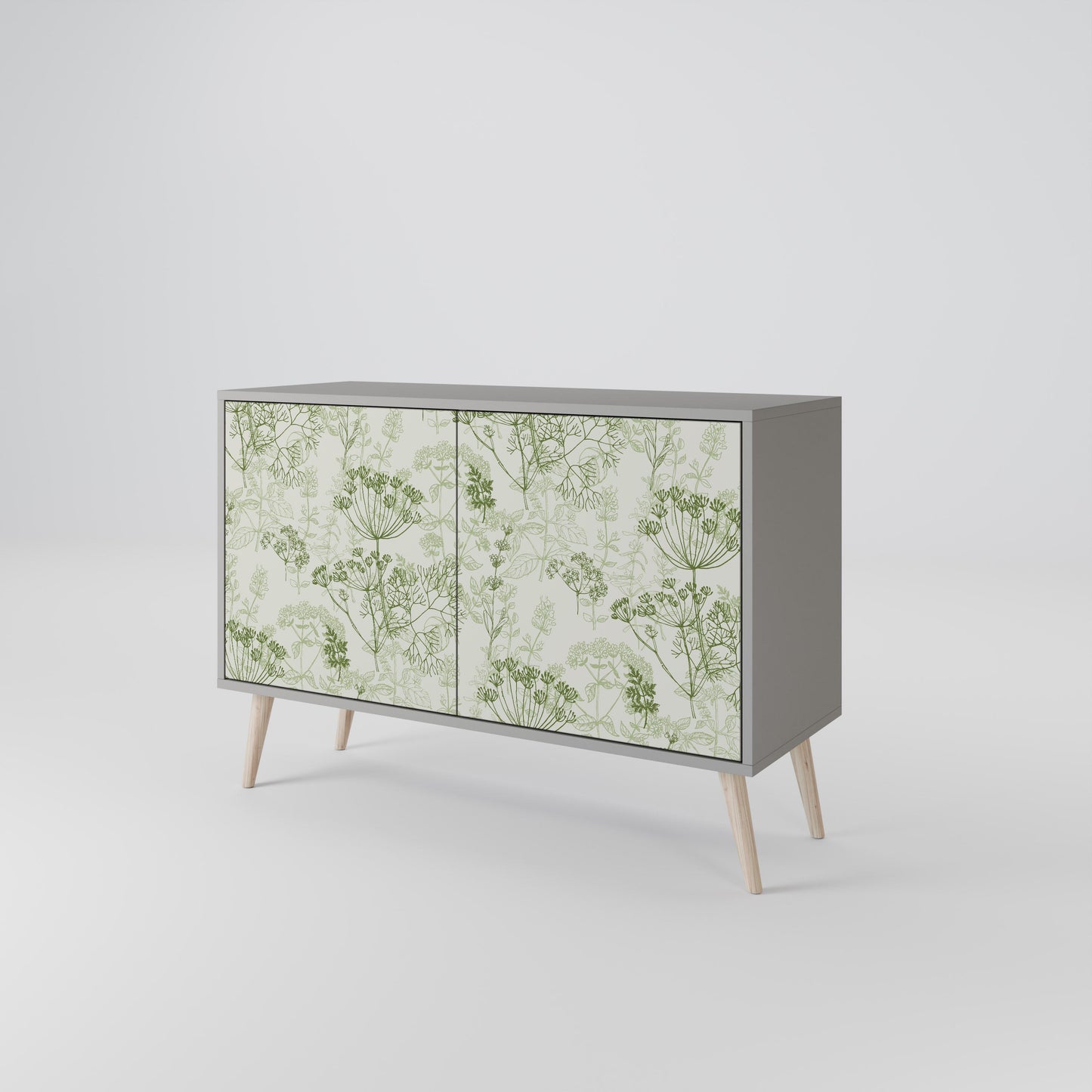 FENNEL BALDACHIN 2-Door Sideboard in Grey Finish
