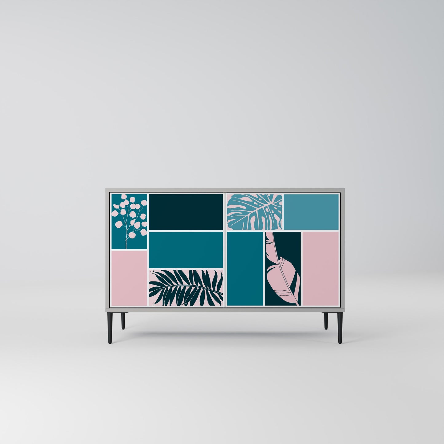 COMBINATION OF SHAPES 2-Door Sideboard in Grey Finish