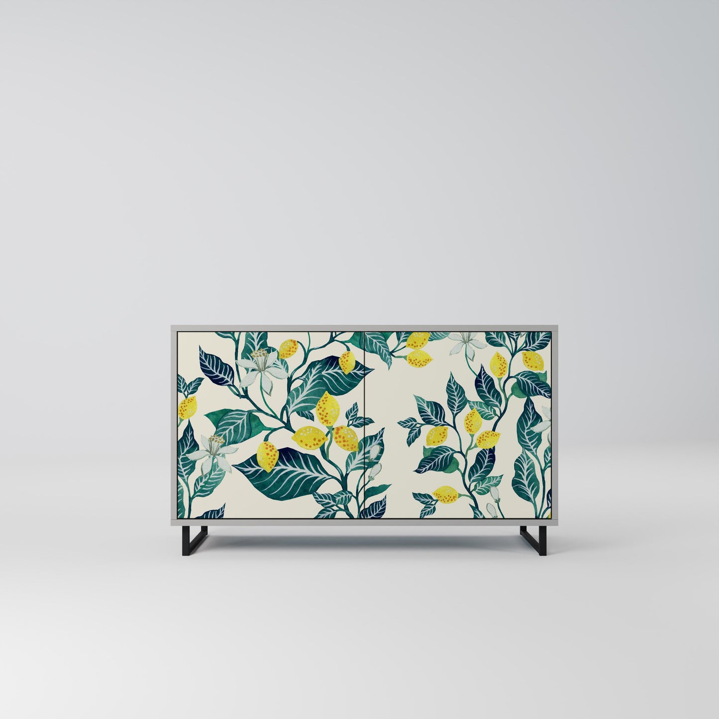 LEMON TREE 2-Door Sideboard in Grey Finish