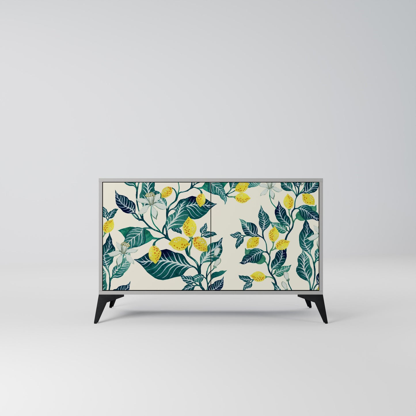 LEMON TREE 2-Door Sideboard in Grey Finish
