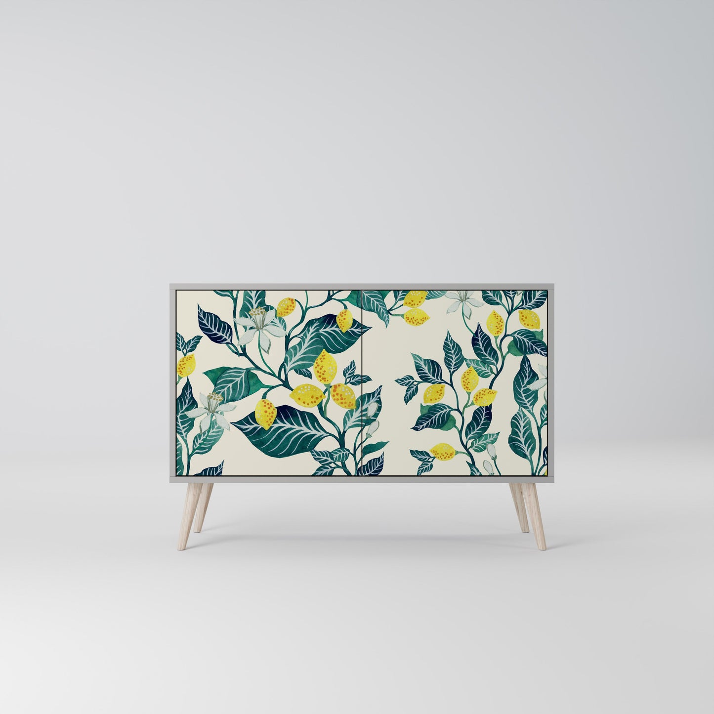 LEMON TREE 2-Door Sideboard in Grey Finish