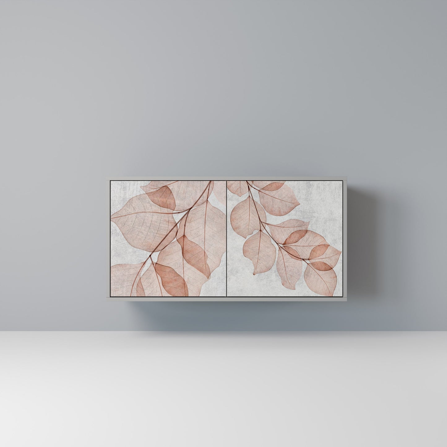 Credenza AUTUMN FRAGILITÀ a 2 ante in finitura grigia