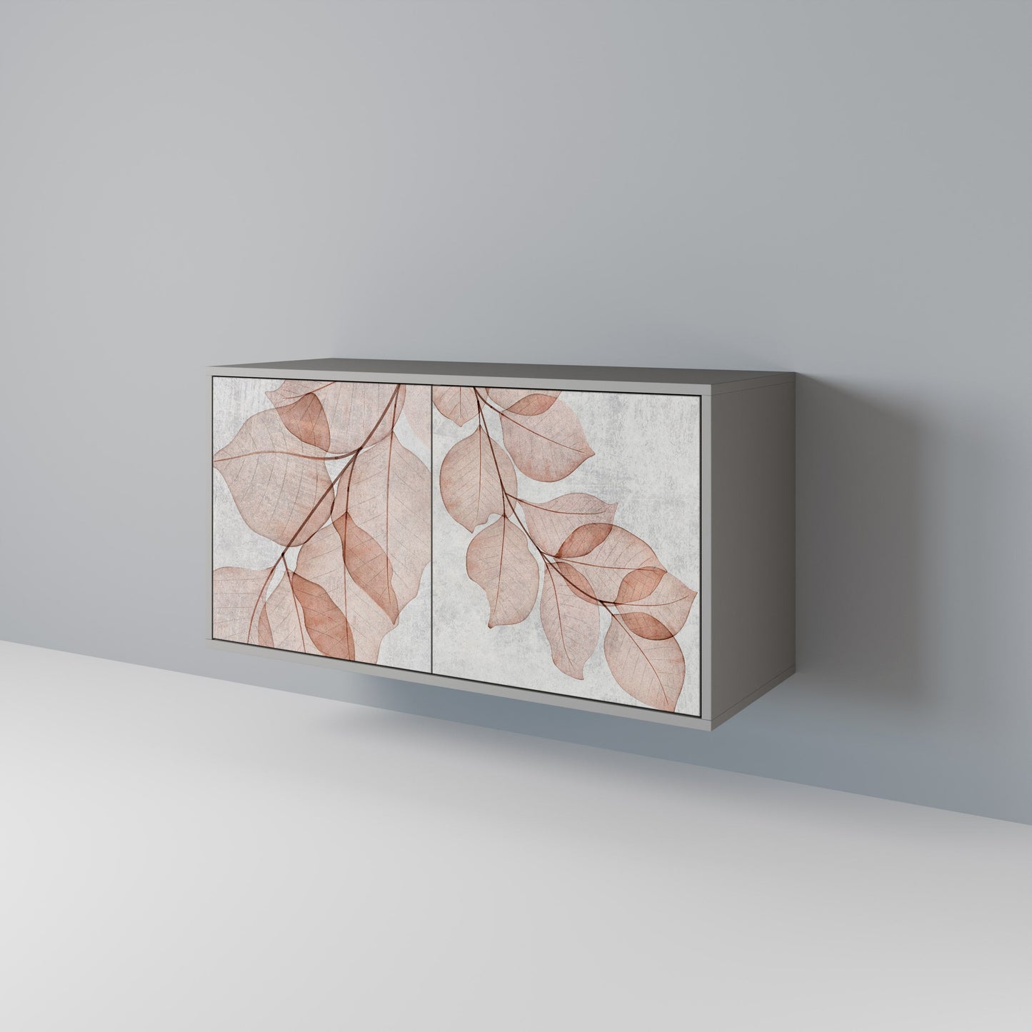 Credenza AUTUMN FRAGILITÀ a 2 ante in finitura grigia