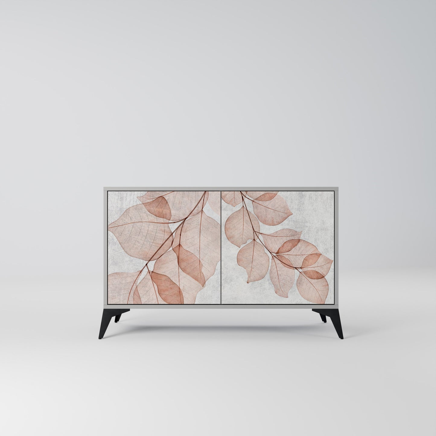 Credenza AUTUMN FRAGILITÀ a 2 ante in finitura grigia