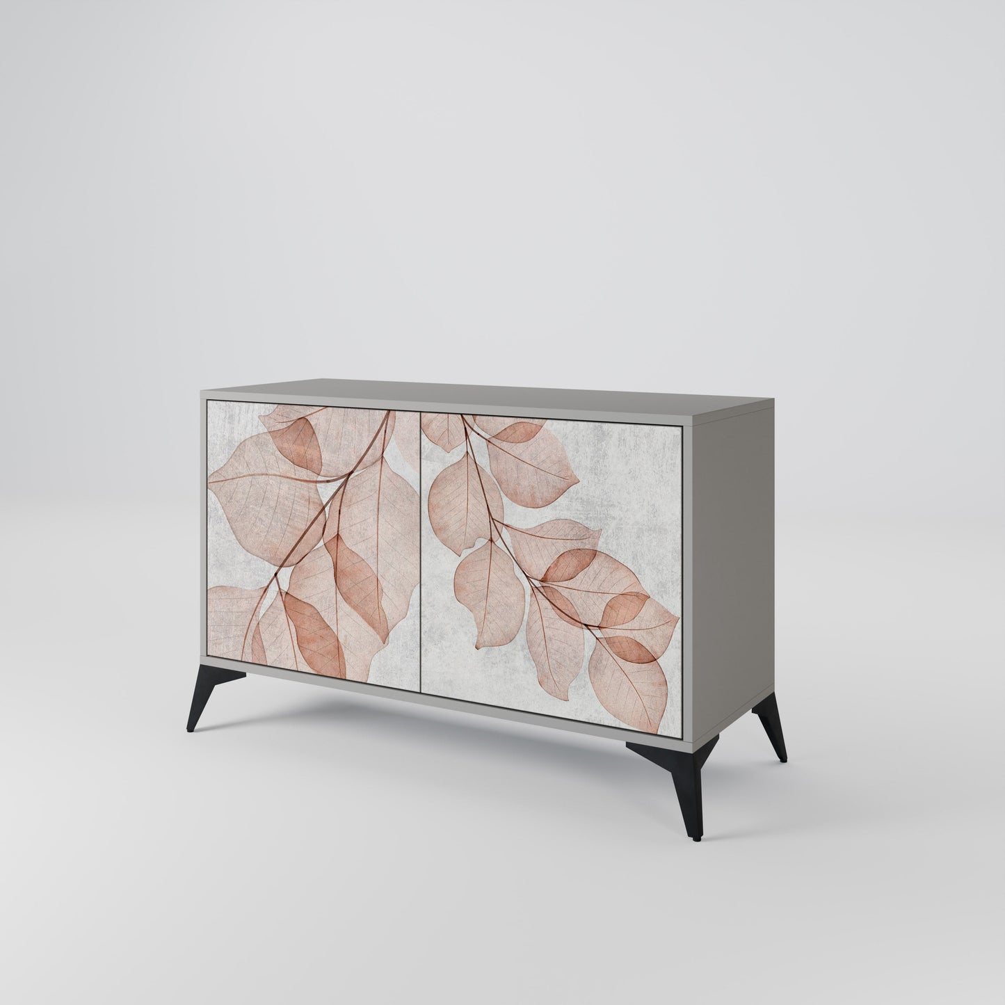 Credenza AUTUMN FRAGILITÀ a 2 ante in finitura grigia